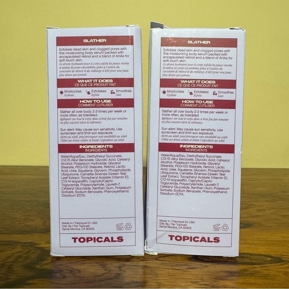 NWT Topicals Slather Exfoliating Body Serum with Retinol and AHAs - Picture 3 of 11